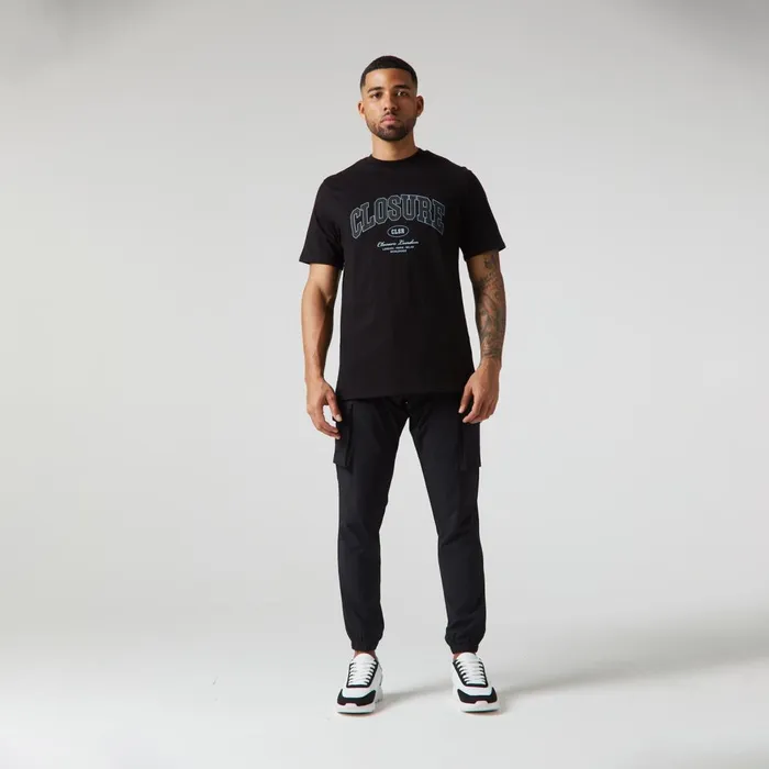 Closure London Varsity TShirt Black Men TShirts