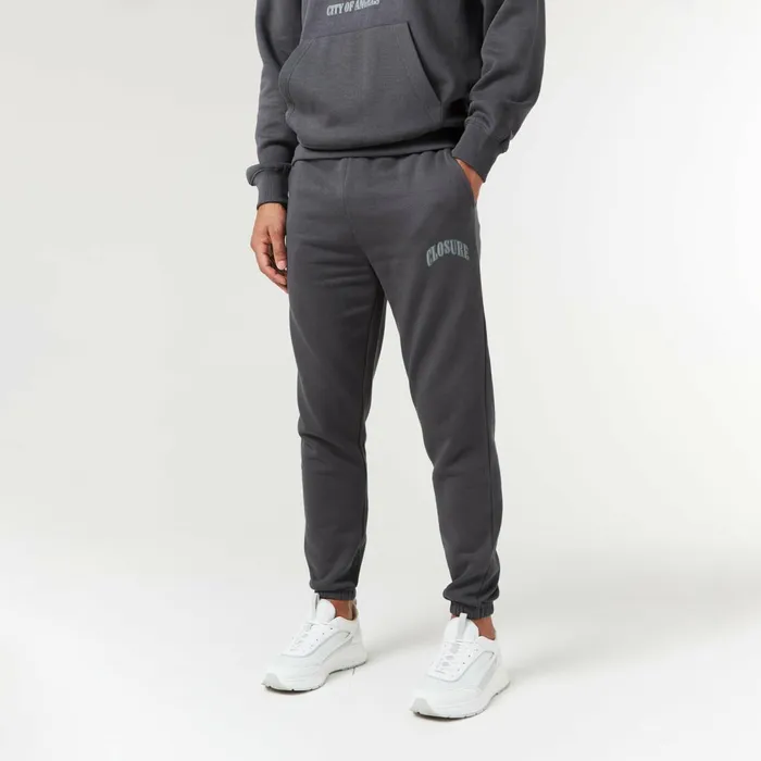Closure London Vintage Varsity Tracksuit Charcoal Men Tracksuits