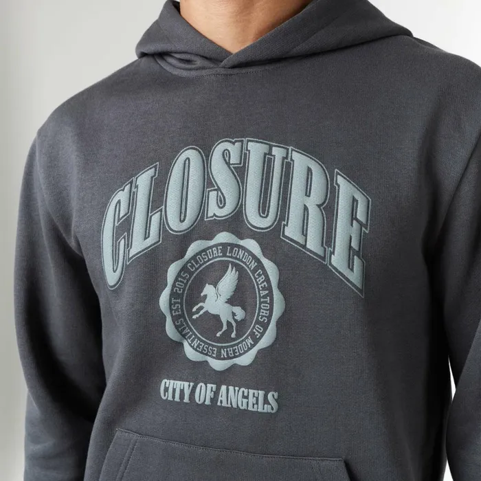 Closure London Vintage Varsity Tracksuit Charcoal Men Tracksuits