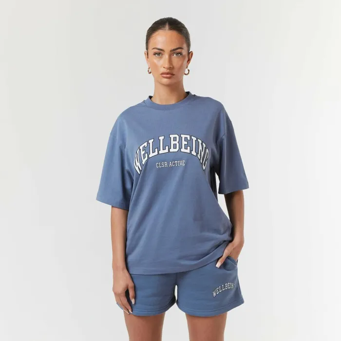 Closure London Wellbeing Varsity Twinset Elemental Blue Women Sets
