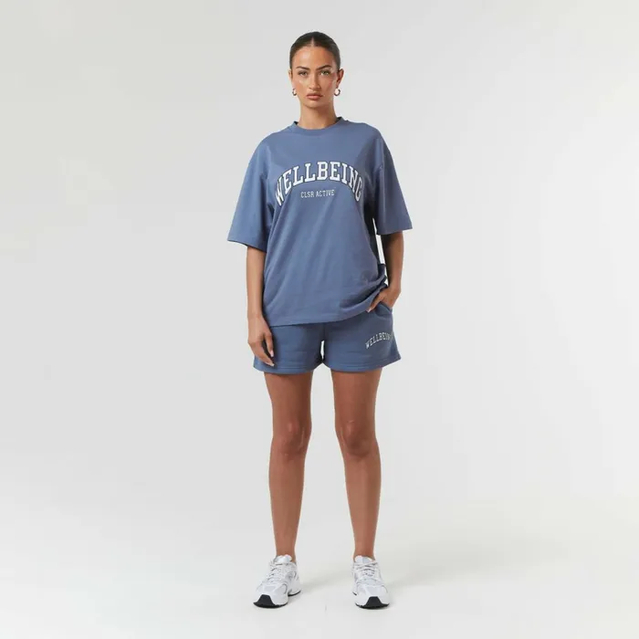Closure London Wellbeing Varsity Twinset Elemental Blue Women Sets
