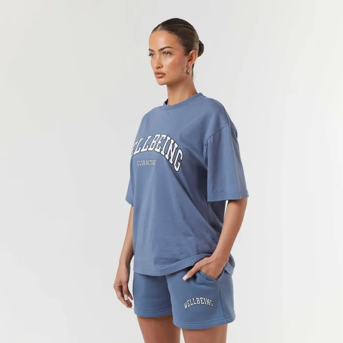 Closure London Wellbeing Varsity Twinset Elemental Blue Women Sets