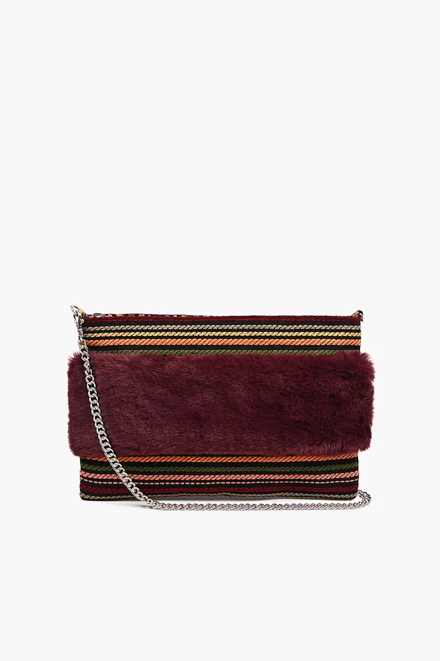 Clutches Women Faux Fur Clutch Ginger Snap Dream America and Beyond