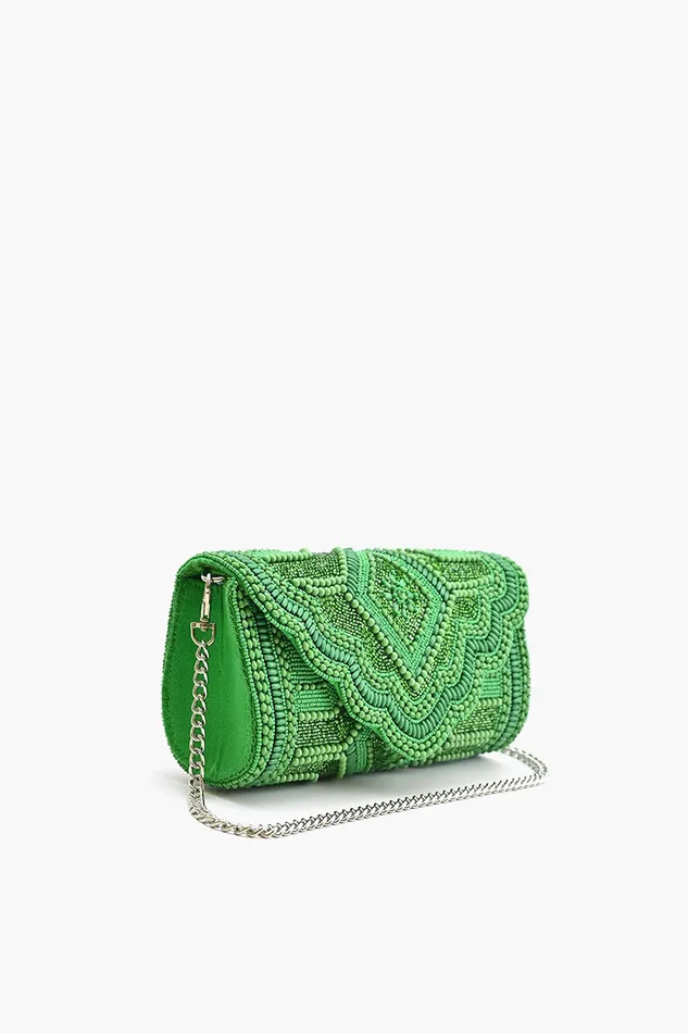 Clutches Women Green Jewel Evening Bag America and Beyond