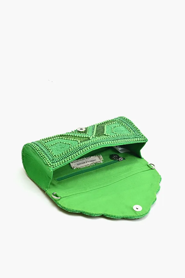 Clutches Women Green Jewel Evening Bag America and Beyond