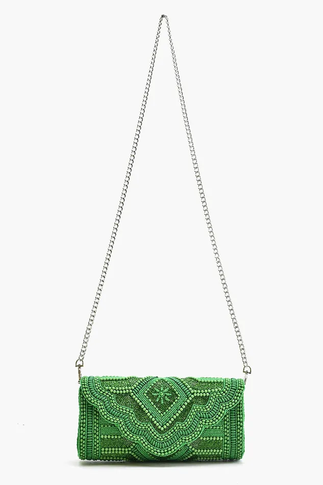 Clutches Women Green Jewel Evening Bag America and Beyond