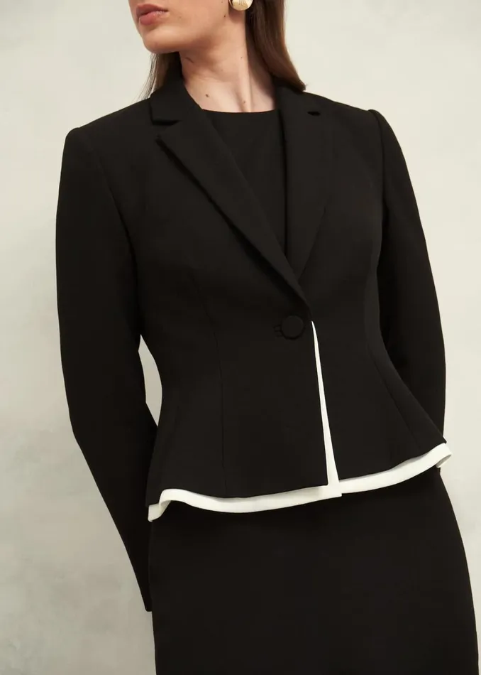 Coats and Jackets Women HOBBS Harmony Jacket Black Ivory