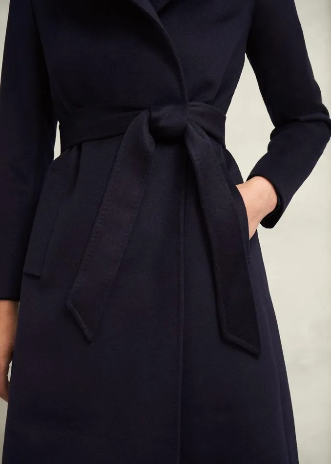 Coats and Jackets Women HOBBS Livia Wool Coat Navy