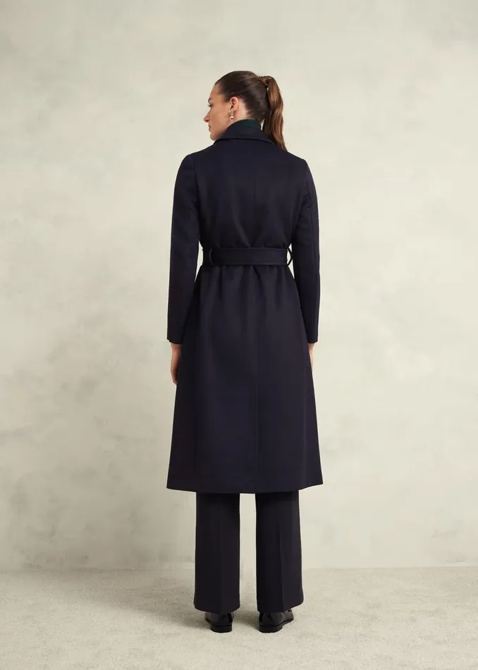 Coats and Jackets Women HOBBS Livia Wool Coat Navy