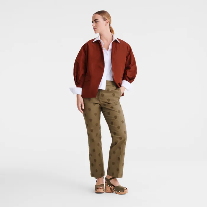 Coats and Jackets Women Longchamp Kimono jacket ChestnutChestnutChestnut