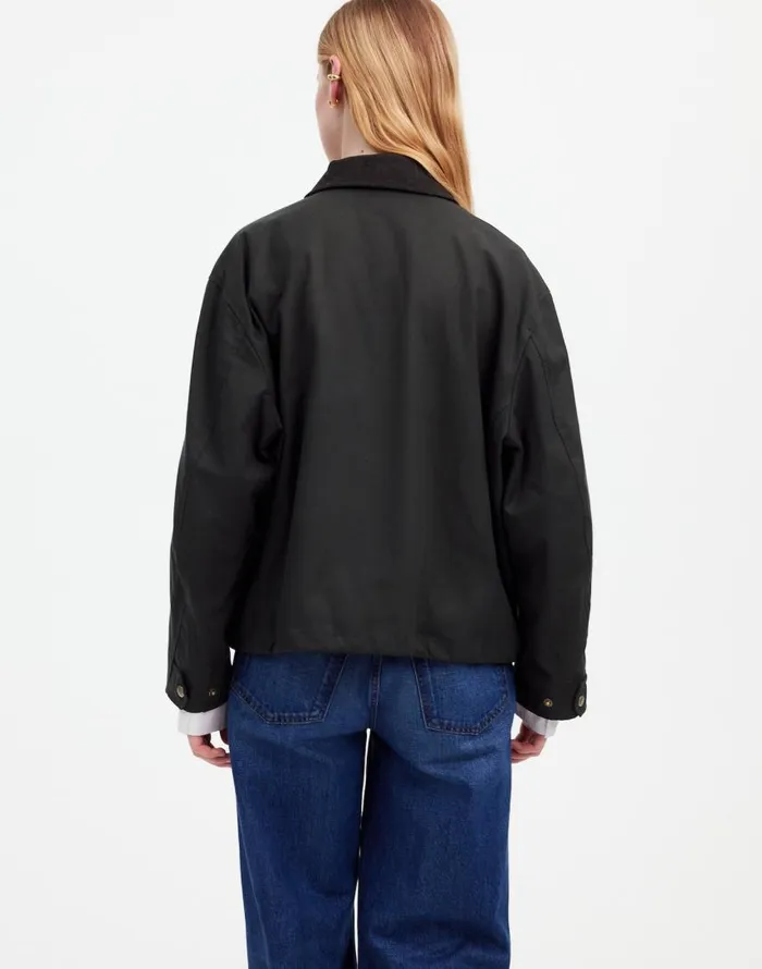Coats Jackets Women Madewell Madewell X Alpha Industries Waxed Cotton Car Coat Black