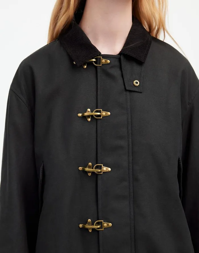 Coats Jackets Women Madewell Madewell X Alpha Industries Waxed Cotton Car Coat Black