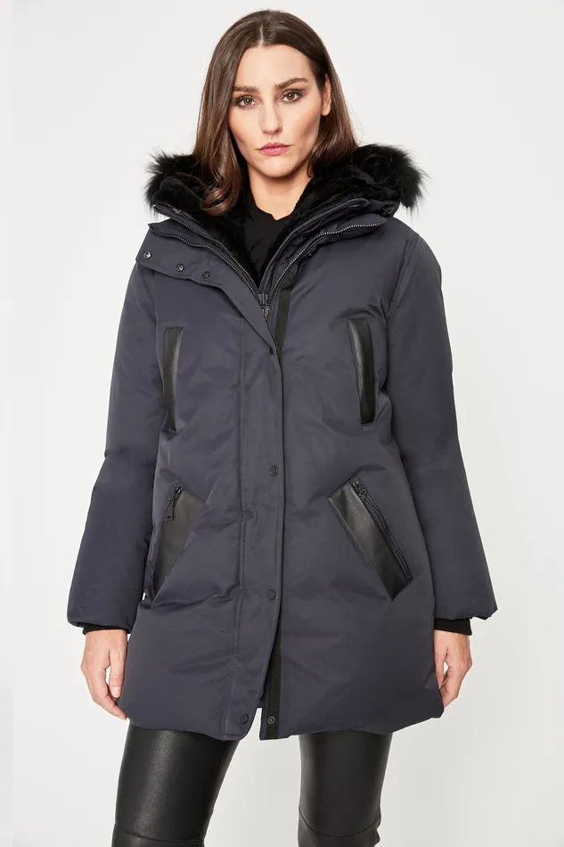Coats Women Elie Tahari Lindsay Coat Navy