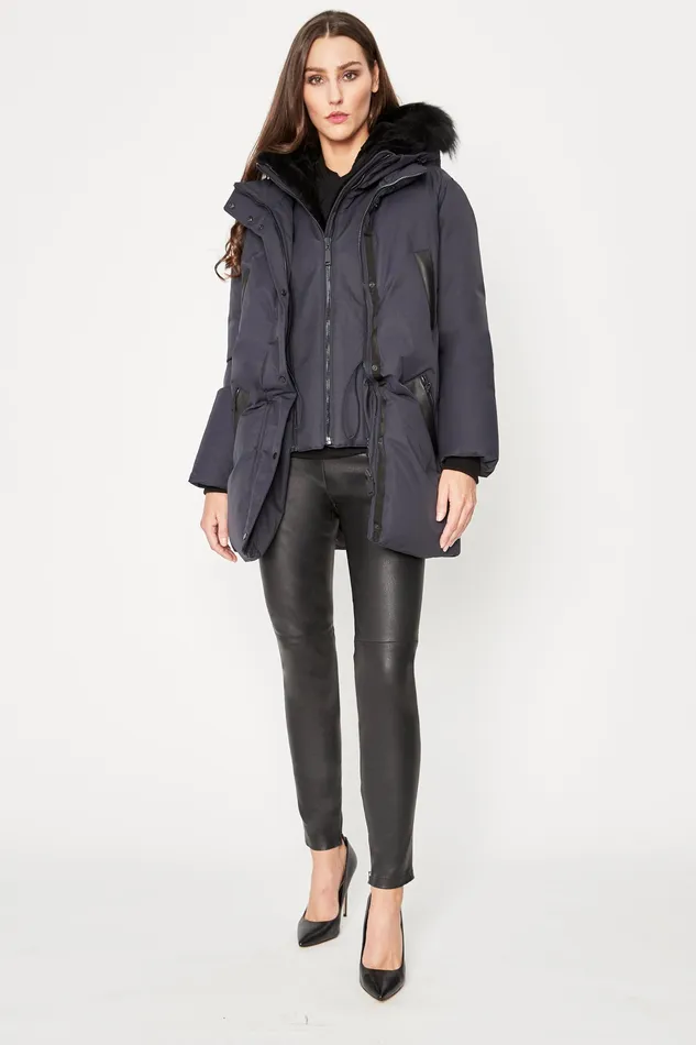 Coats Women Elie Tahari Lindsay Coat Navy