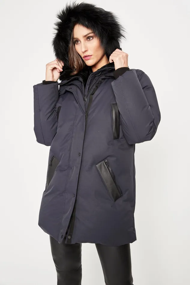 Coats Women Elie Tahari Lindsay Coat Navy