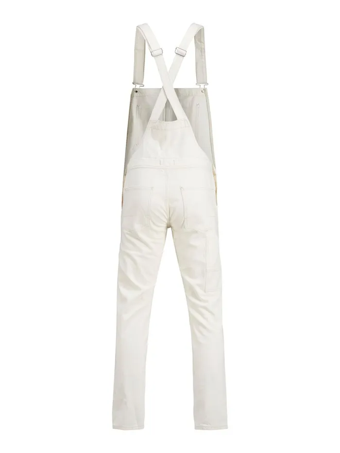 Comfort Jeans JACK and JONES Mens MIKE AM 245 DUNGAREES White Ecru