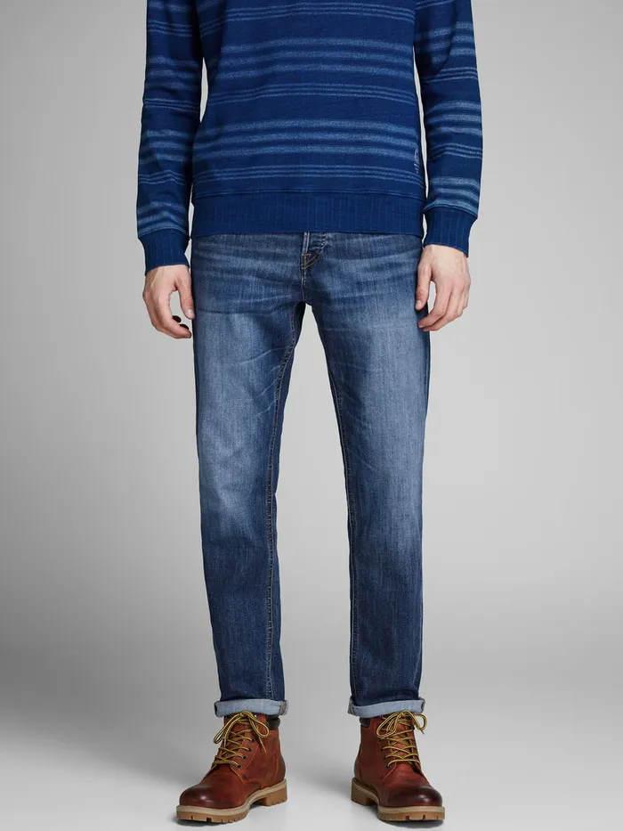 Comfort Jeans JACK and JONES Mens MIKE ORIGINAL AM 814 COMFORT FIT JEANS Blue Blue Denim Comfort Jeans JACK and JONES Mens MIKE ORIGINAL AM 814 COMFORT FIT JEANS Blue Blue Denim