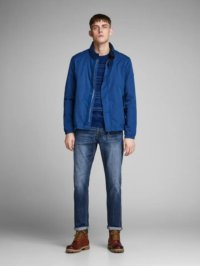 Comfort Jeans JACK and JONES Mens MIKE ORIGINAL AM 814 COMFORT FIT JEANS Blue Blue Denim