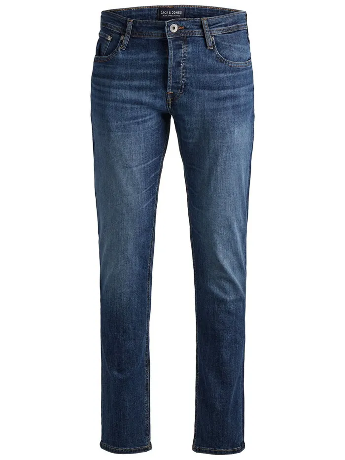 Comfort Jeans JACK and JONES Mens MIKE ORIGINAL AM 814 COMFORT FIT JEANS Blue Blue Denim