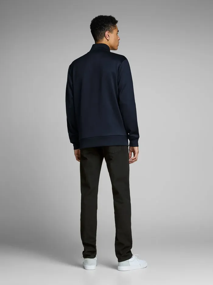 Comfort Jeans JACK and JONES Mens MIKE ORIGINAL AM 816 COMFORT FIT JEANS Black Black Denim