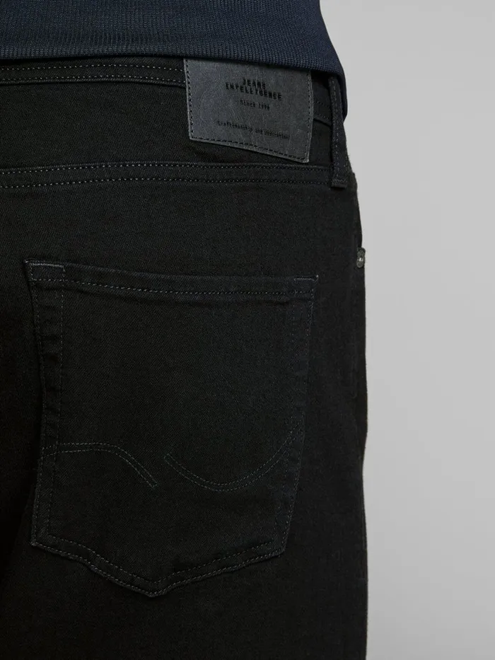 Comfort Jeans JACK and JONES Mens MIKE ORIGINAL AM 816 COMFORT FIT JEANS Black Black Denim