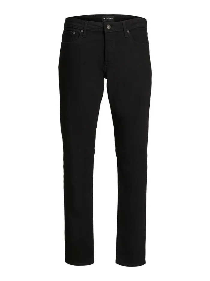 Comfort Jeans JACK and JONES Mens MIKE ORIGINAL AM 816 COMFORT FIT JEANS Black Black Denim