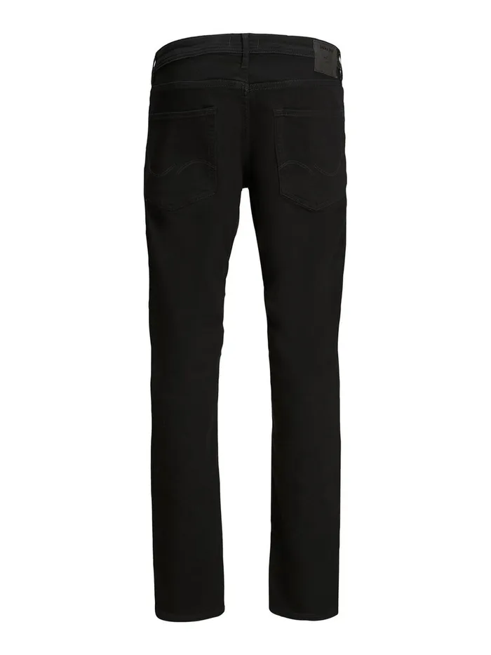 Comfort Jeans JACK and JONES Mens MIKE ORIGINAL AM 816 COMFORT FIT JEANS Black Black Denim