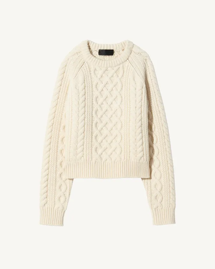 CORAS SWEATER Dark Brown Women Nili Lotan Knits and Sweaters
