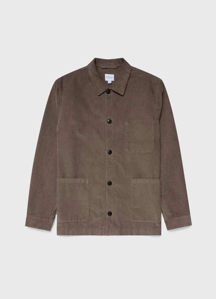Corduroy Twin Pocket Jacket Cedar Men SUNSPEL Jackets and Coats