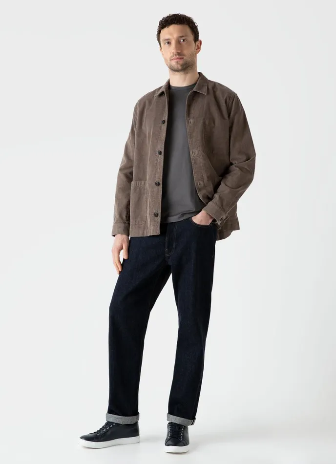 Corduroy Twin Pocket Jacket Cedar Men SUNSPEL Jackets and Coats