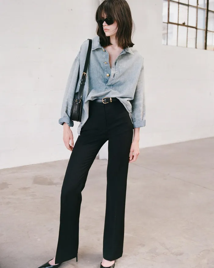CORETTE PANT Black Women Nili Lotan Pants and Shorts