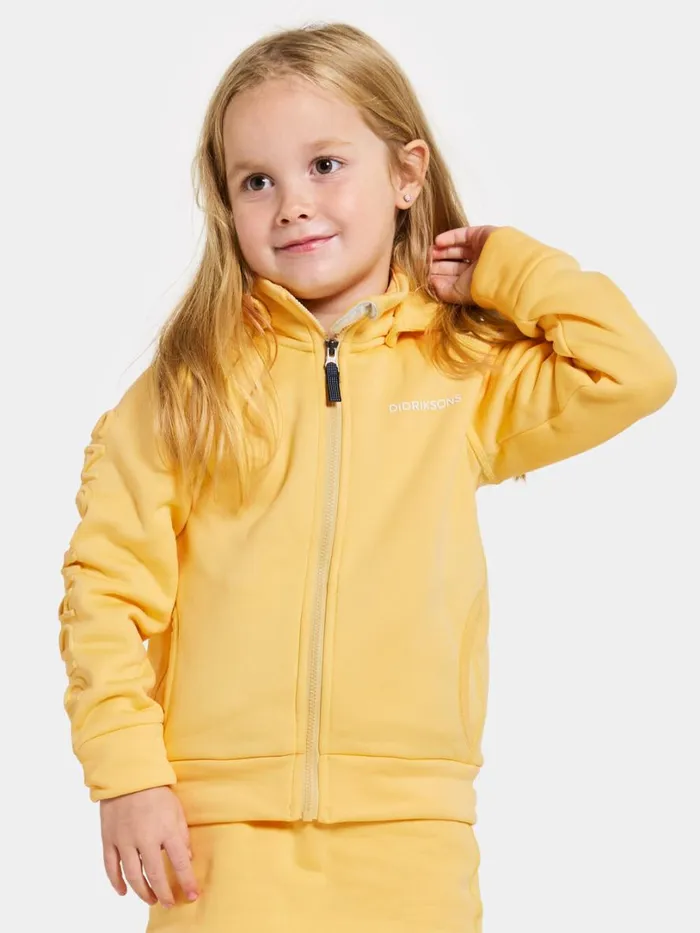 Corin Kids039 FullZip 8 Creamy Yellow Kids Didriksons Softshell Jackets