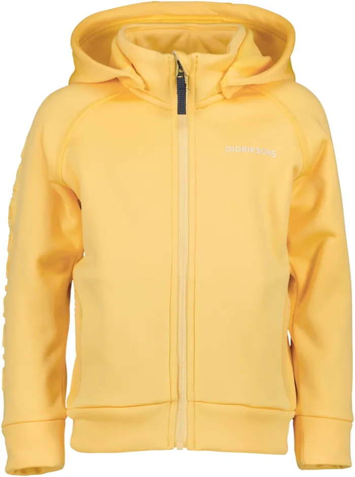 Corin Kids039 FullZip 8 Creamy Yellow Kids Didriksons Softshell Jackets