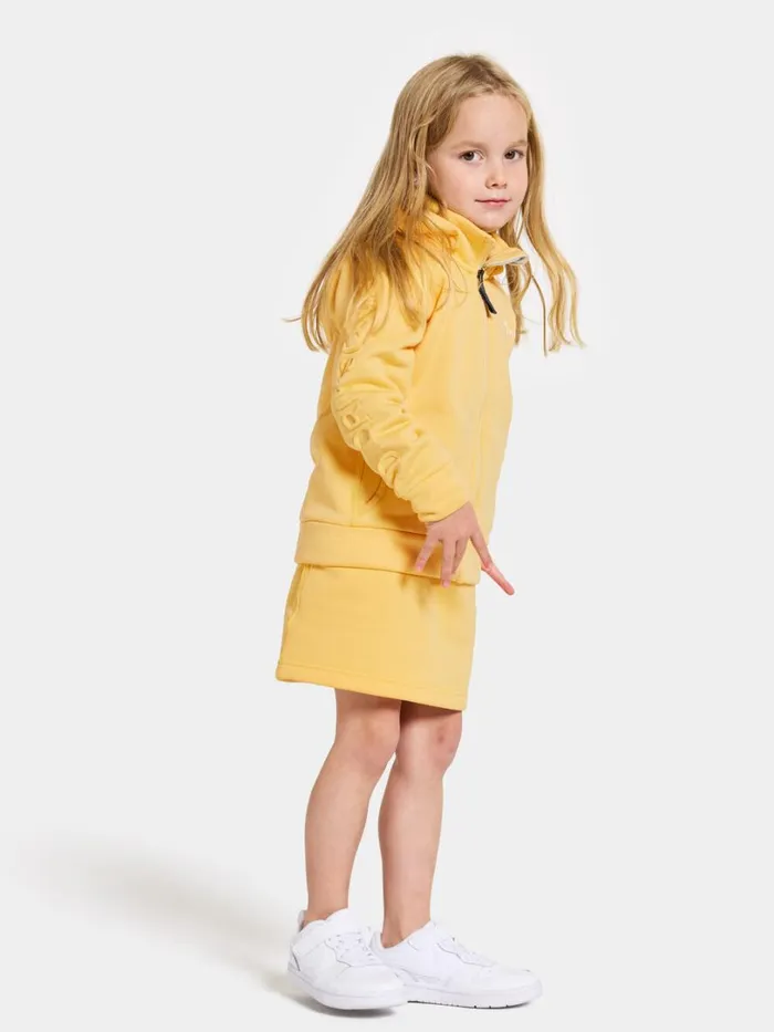 Corin Kids039 FullZip 8 Creamy Yellow Kids Didriksons Softshell Jackets