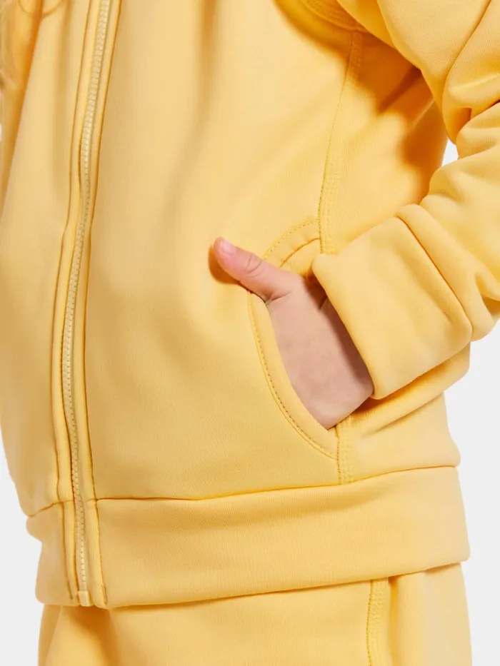 Corin Kids039 FullZip 8 Creamy Yellow Kids Didriksons Softshell Jackets
