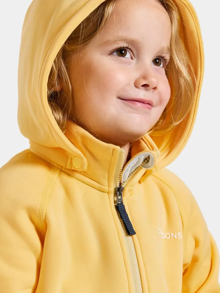 Corin Kids039 FullZip 8 Creamy Yellow Kids Didriksons Softshell Jackets