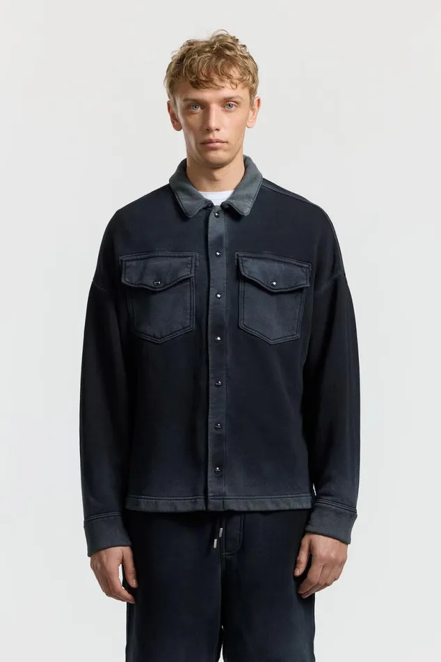 COTTON CITIZEN Boston Buttondown Vintage Black Men Shirts
