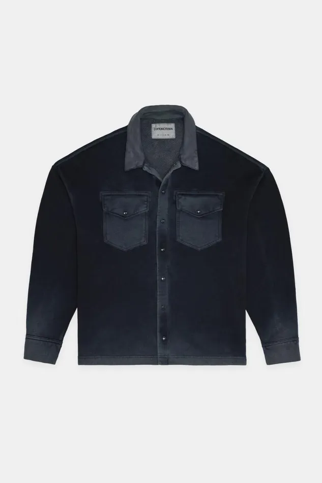 COTTON CITIZEN Boston Buttondown Vintage Black Men Shirts COTTON CITIZEN Boston Buttondown Vintage Black Men Shirts