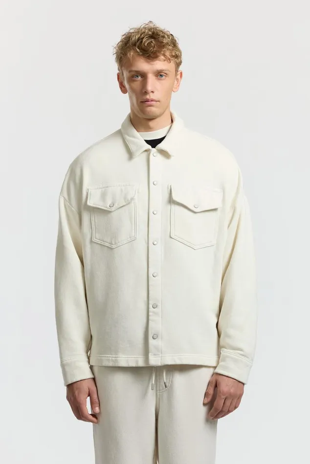 COTTON CITIZEN Boston Buttondown Vintage Bone Women Shirts