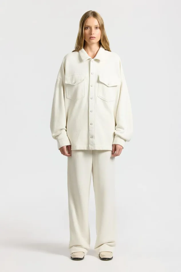 COTTON CITIZEN Boston Buttondown Vintage Bone Women Shirts
