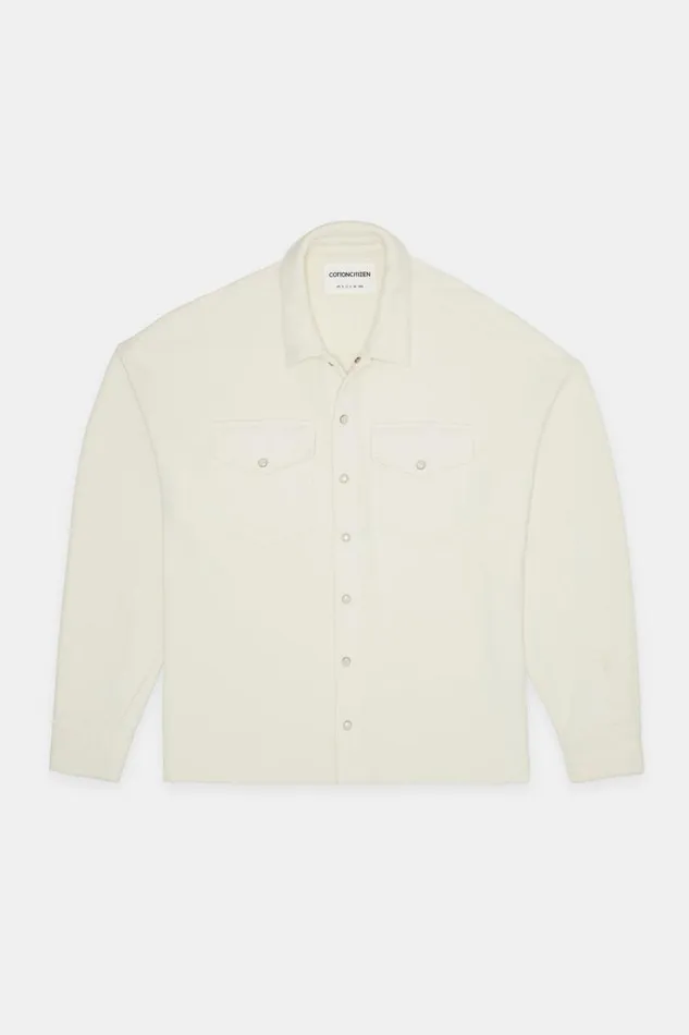 COTTON CITIZEN Boston Buttondown Vintage Bone Women Shirts