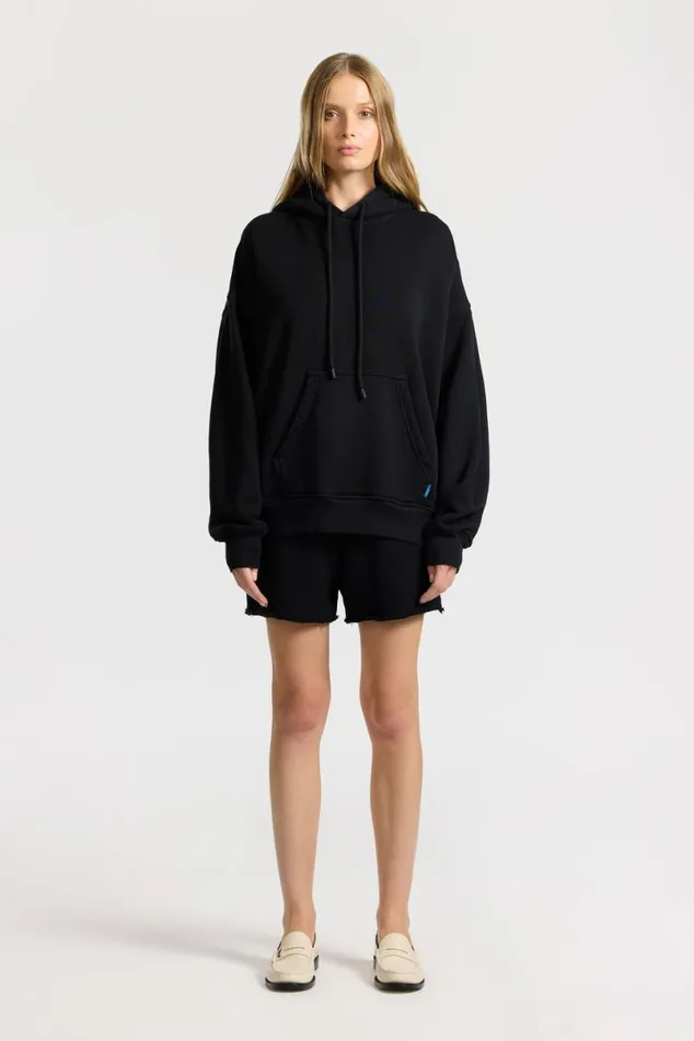 COTTON CITIZEN Boston Hoodie Jet Black Women Sweatshirts COTTON CITIZEN Boston Hoodie Jet Black Women Sweatshirts