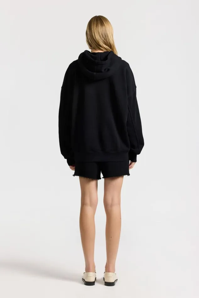 COTTON CITIZEN Boston Hoodie Jet Black Women Sweatshirts COTTON CITIZEN Boston Hoodie Jet Black Women Sweatshirts