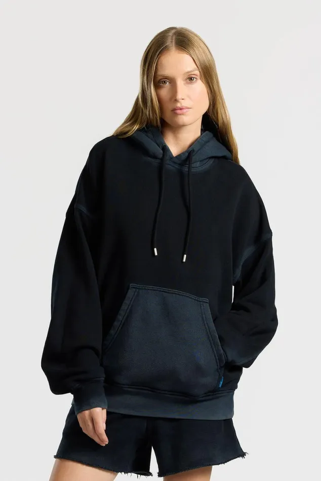 COTTON CITIZEN Boston Hoodie Vintage Black Women Sweatshirts