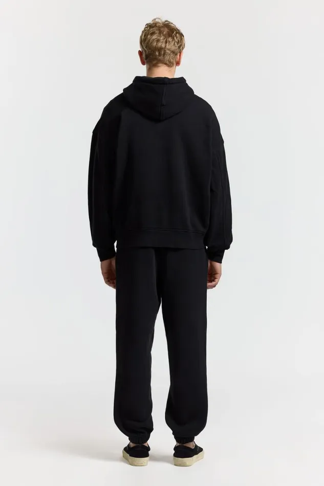 COTTON CITIZEN Boston Zip Hoodie Jet Black Women Sweatshirts COTTON CITIZEN Boston Zip Hoodie Jet Black Women Sweatshirts