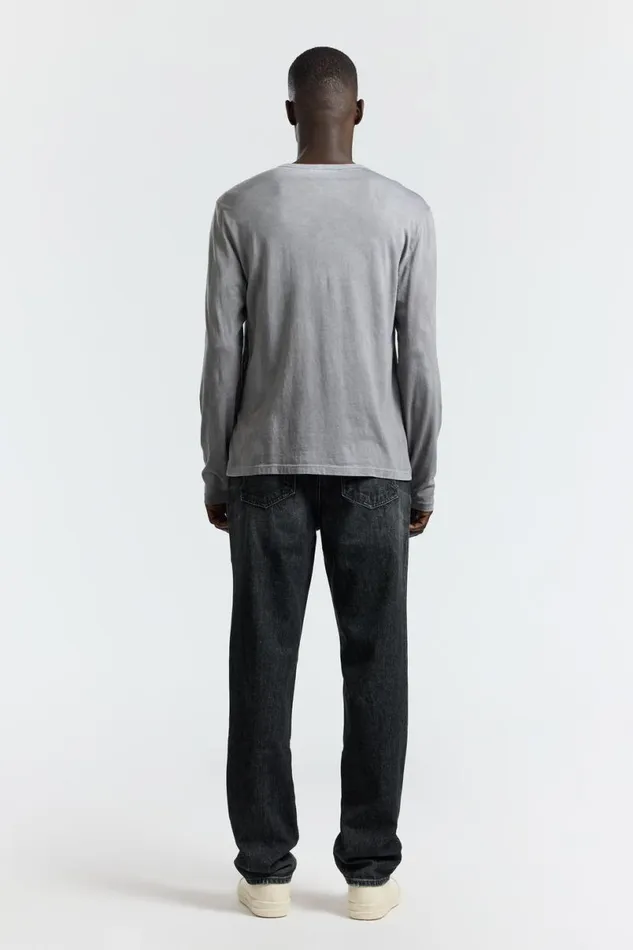 COTTON CITIZEN Classic Crew Long Sleeve Shirt Vintage Cement Men Shirts COTTON CITIZEN Classic Crew Long Sleeve Shirt Vintage Cement Men Shirts