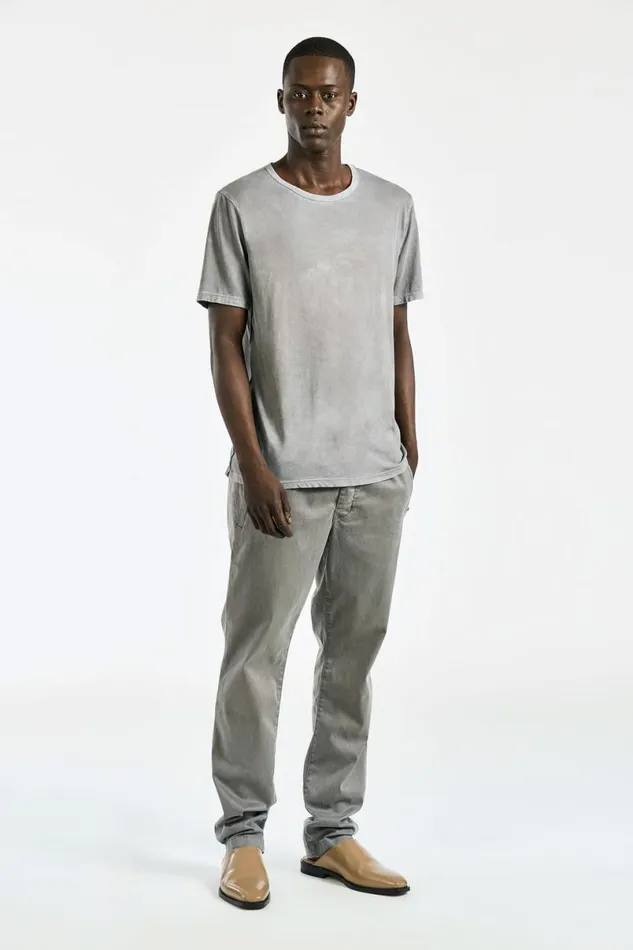 COTTON CITIZEN Classic Crewneck Tee Vintage Cement Men Tees COTTON CITIZEN Classic Crewneck Tee Vintage Cement Men Tees