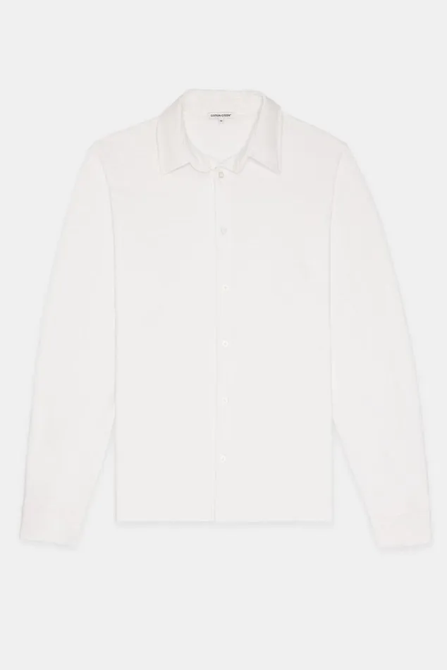 COTTON CITIZEN Presley Buttondown White Men Shirts COTTON CITIZEN Presley Buttondown White Men Shirts