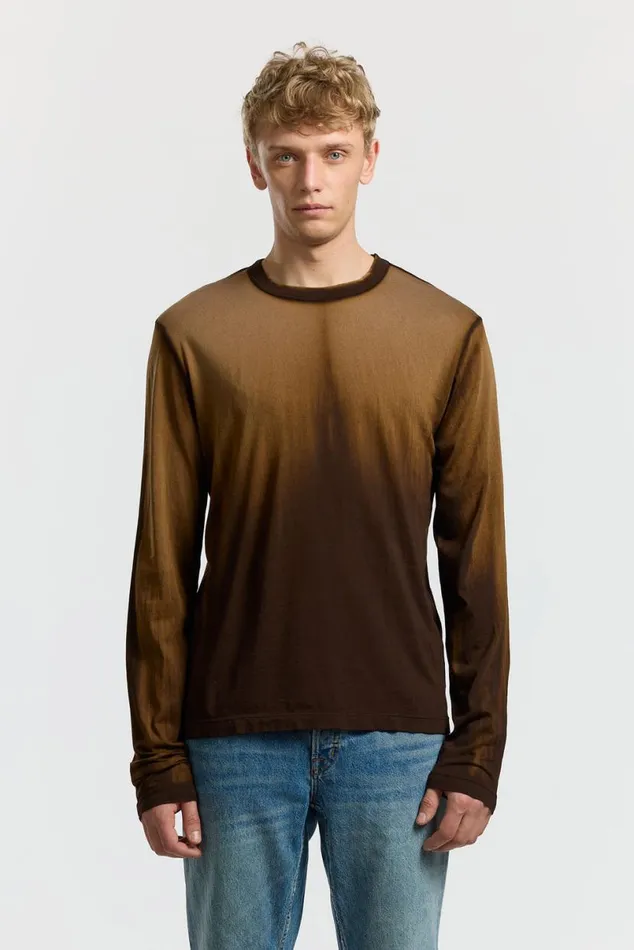 COTTON CITIZEN Prince Long Sleeve Shirt Espresso Cast Men Shirts