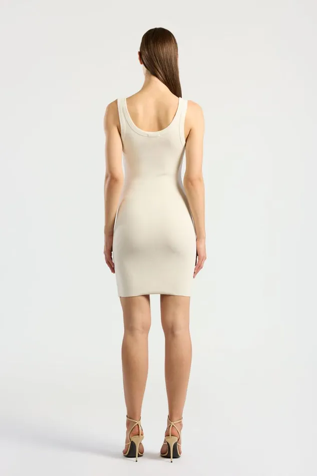 COTTON CITIZEN Verona Mini Dress Bone Women Dresses Skirts COTTON CITIZEN Verona Mini Dress Bone Women Dresses Skirts